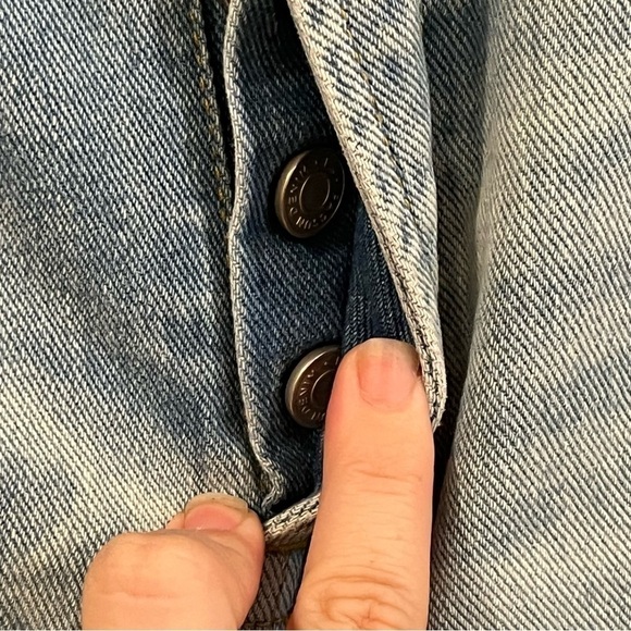 PacSun two tone patch style high rise straight jeans size 28 - Picture 2 of 9